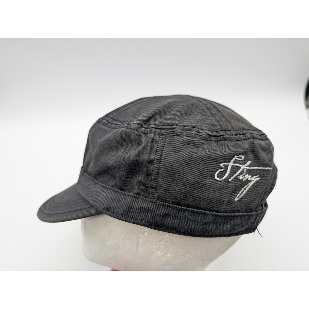 Alternative Apparel Sting Logo Cadet Hat Men Black Military Style Cap Adjustable